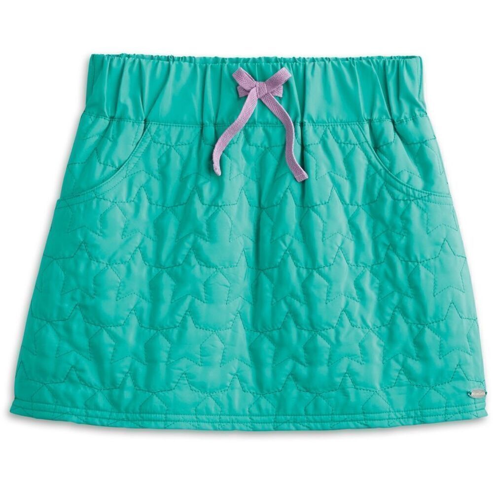 American Girl Teal Quilted Stars Skirt